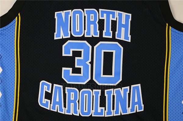 Camiseta NCAA North Carolina Tar Heels Rasheed Wallace #30 Negro
